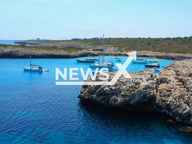 Image shows the rocky headlands at the Cala Varques beach, in Mallorca, Spain, undated photo. A 26-year-old man from California, USA, died after jumping and hitting his head in the rocks on Saturday, Mar. 25, 2023. Note: Photo is a screenshot from a video. (Newsflash)