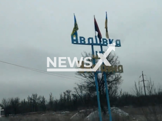 Ukrainian marines moving in Avdiivka in the Donetsk region in Ukraine in undated footage. The footage was released by the 36th separate marine brigade on Sunday, Mar. 26, 2023. Note: Picture is a screenshot from a video (@36obmp/Newsflash)