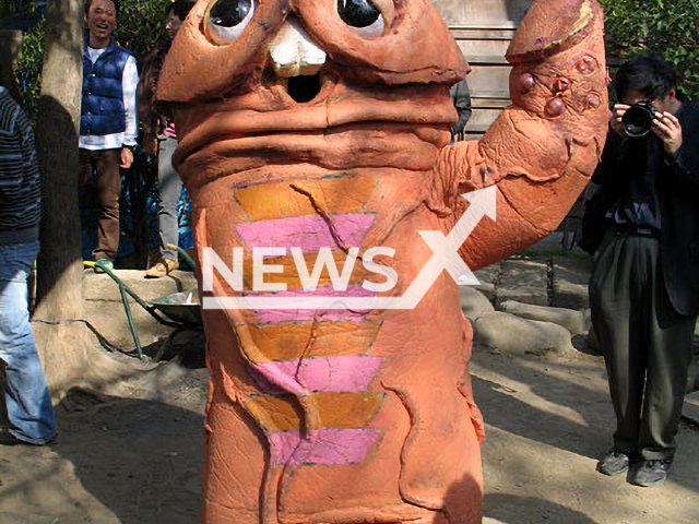 Photo shows the unofficial penis mascot from the Kanamara Matsuri, undated. Kanamara Matrusi is an annual Japanese festival held each spring at the Kanayama Shrine in Kawasaki, Japan. Note: Picture is private (Newsflash)