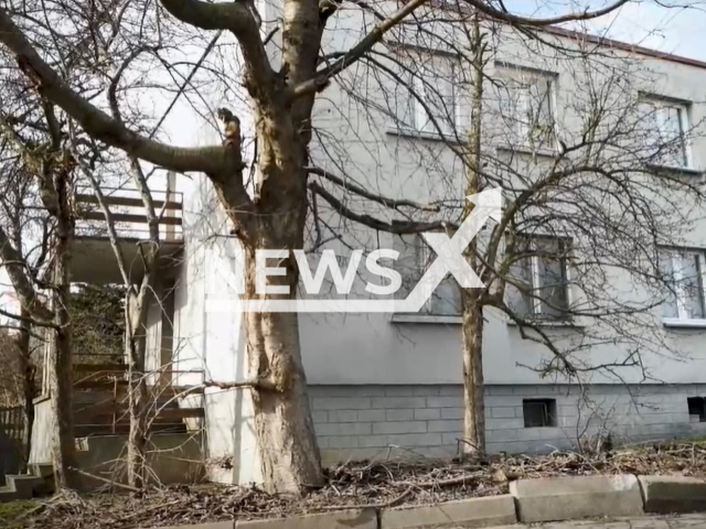 Picture shows the house where a man lived with his mother's mummified body in Radlin, Poland, undated. Marian L. stole his mother's body and kept it at home for 13 years. Note: Image is a screenshot from video. (Newsflash)