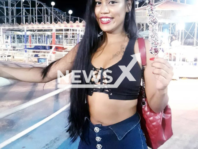 Picture shows Camila Marques Xavier, 27, undated. She was shot dead in Manaus, Brazil. Note: Private photo. (@camilamarquesxavier/Newsflash)