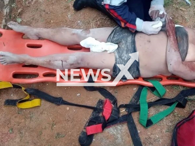 Picture shows the woman that was found inside a tomb in Visconde do Rio Branco, Minas Gerais, Brazil, undated. She was rescued alive. Note: Private photo. (Newsflash)