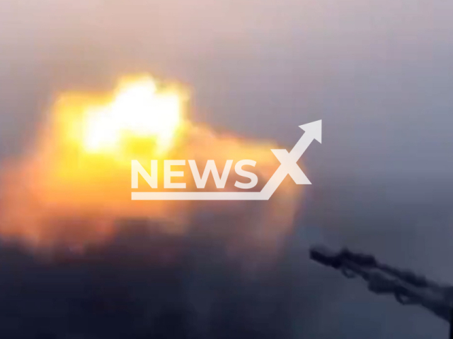 Ukrainian fighters from the National Guard assault brigade "Chervona Kalina" fire by heavy machine gun at the Russian ground targets in Ukraine in undated footage. The footage was released by the National Guard of Ukraine on Thursday, Mar. 30, 2023. Note: Picture is a screenshot from a video (@ng_ukraine/Newsflash)