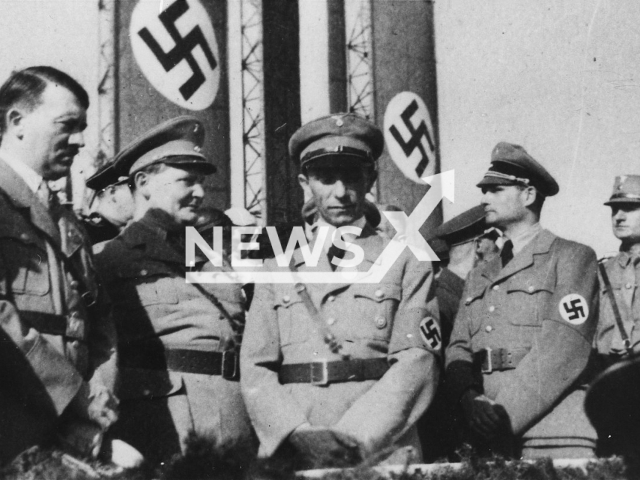 Picture shows Hitler, Göring, Goebbels and Rudolf Hess during a military parade in 1933. Nine Belgian residents who are reportedly convicted of their collaboration with the Nazi regime, still receive a pension for their services in the Third Reich. Note: Photo from Wikipedia. (Newsflash)