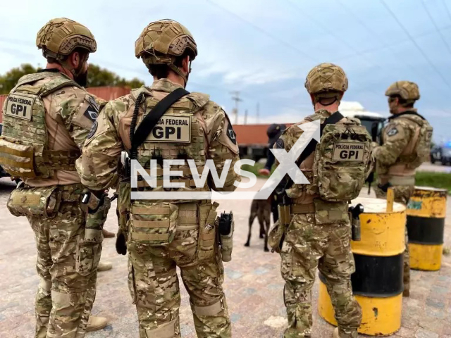 Photo shows an illustrative image of the members of GPI, undated. The Grupo de Pronta Intervencao (GPI) is a specialized unit of the Federal Police of Brazil. Note: Licensed photo (Europol/Newsflash)