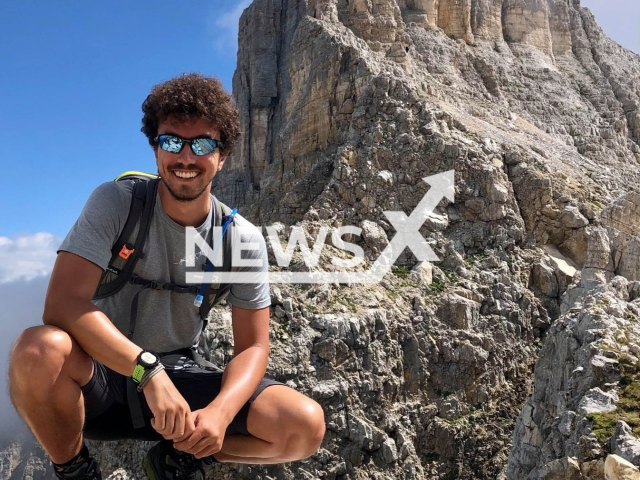 Italian Matteo Cazzola poses in an undated photo. He was swept away by an avalanche in Norway. Note: Private photo. (@matteo.cazzola.3/Newsflash)