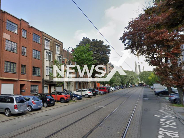 Picture shows Oscar Van Goidtsnovenlaan street in Vorst, Belgium undated. A man was injured after katana over a Monopoly game dispute.  Note: Photo is a screenshot from Google Maps. (Google Maps/Newsflash)