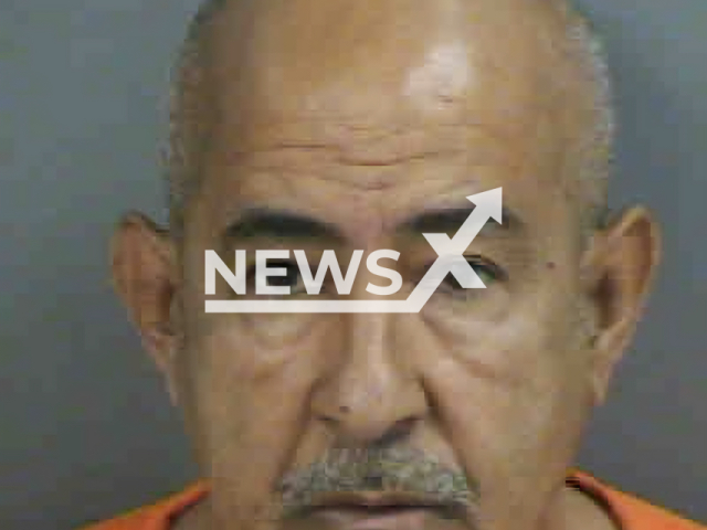 Tomas Andres Cabrera, aged 57, poses in undated photo. He was arrested after he was allegedly caught on surveillance camera groping and kissing a 10-year-old girl while she was in her wheelchair in the city of Naples, Collier County, Florida State, USA. Note: Licensed content. (Collier County Sheriff's Office/Newsflash)