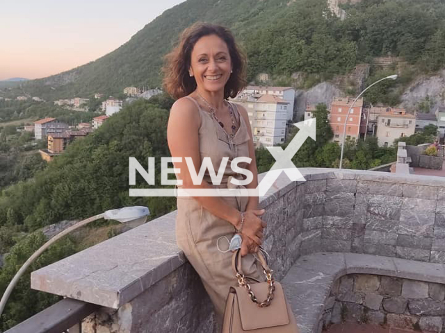 Patrizia La Marca, 53, poses in undated photo. She died after being mauled by her brother's Rottweiler   in Ventimiglia, Italy, on Wednesday, April 5, 2023. 
 Note: Private photo.  (Newsflash)