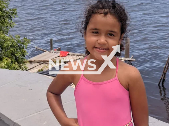 Alice Oliveira de Moura, 6, poses in undated photo. She was killed after she disappeared after she left the house where she lives to play with a friend on in Araci, Brazil, Wednesday, April 5, 2023, and a 15-year-old boy was arrested for the crime.  Note: Private photo.  (Newsflash)