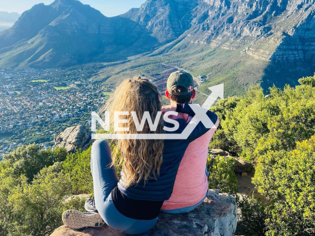 Image shows Victoria Swarovski, 29, and Mark Mateschitz, 30, in undated photo. The 29-year-old woman posted a photo of the two of them celebrating Easter together. Note: Private photo. (@victoriaswarovski/Newsflash)