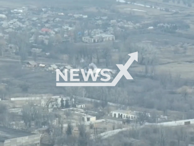 Ukrainian National Guard destroy the Russian ammunition depot in Bakhmut in Ukraine in undated footage. The footage was released by the National Guard of Ukraine on Monday, Apr. 10, 2023. Ukrainian National Guard destroy the Russian ammunition depot in Bakhmut in Ukraine in undated footage. The footage was released by the National Guard of Ukraine on Monday, Apr. 10, 2023. Note: Picture is screenshot of video (@ng_ukraine/Newsflash)