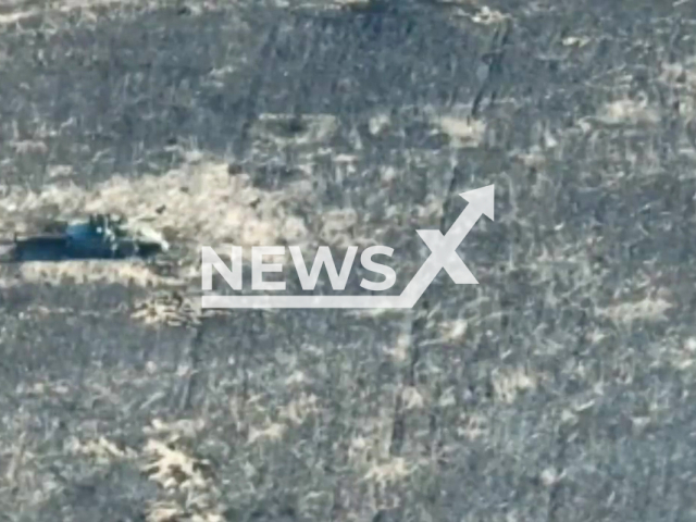 Soldiers from an airborne brigade destroy a Russian armoured vehicle in Ukraine, in March, 2022. Note: This picture is a screenshot from the video (@dshv25opdbr/Newsflash).