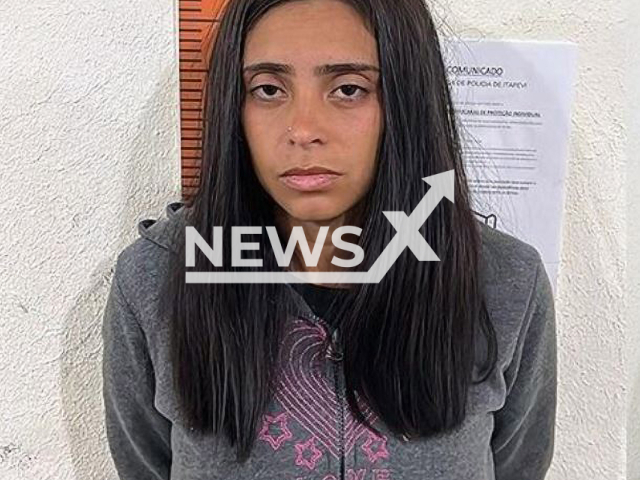 Aline Nascimento Santos, 24  poses in undated photo. She is accused of smothering her 3-month-old son to death because she didn't want to deal with the crying child  in Itapevi, Brazil, on Saturday, April 8, 2023.   Note: Private photo.  (Newsflash)