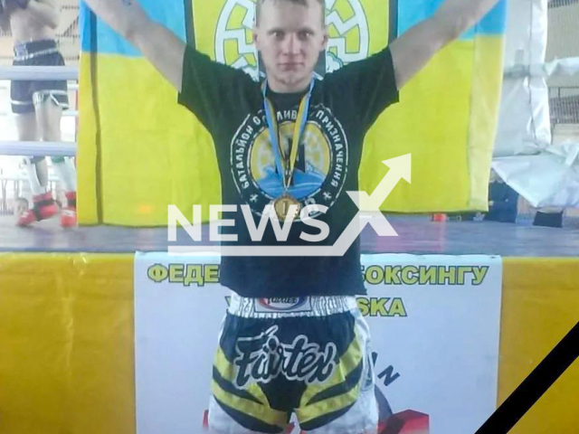 Ukrainian sportsman the world champion in kickboxing Maksym Kagal died in battle for Mariupol on the 25th of March 2022. Note: Private photo. (@Oleh.Skyrta/Newsflash)