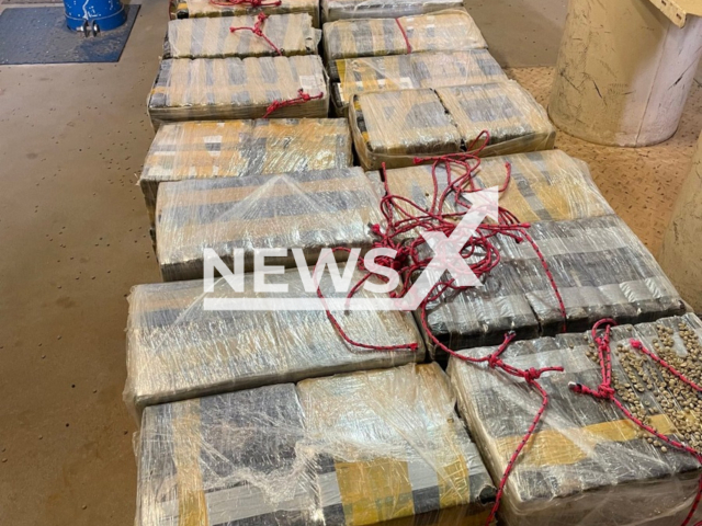 Image shows the seized cocaine, undated photo. It was smuggled among coffee in the city of Hamburg, Germany, on Friday, April 14, 2023. Note: Licensed content. (Customs Investigation Office Hamburg/Newsflash)