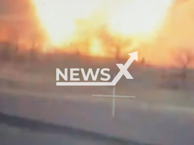 Ukrainian fighters destroy Russian BMP-3 by with an American-made portable man-portable anti-tank systems system "Javelin" in Ukraine in undated footage. The footage was released by the 68th separate hunting brigade Monday, Apr. 17, 2023.
Notes: Photo is screen from a video. (@68brigade/Newsflash)