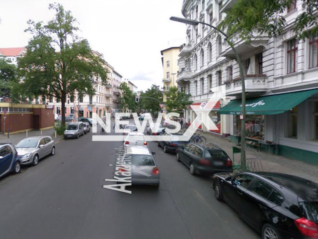 Picture shows a street in Schoeneberg, in Berlin, Germany.  Two doctors and their medical assistant made fake diagnoses and performed unnecessary operations on patients for five years before being discovered. Note: Photo is a screenshot from Google Maps. (Google Maps/Newsflash)