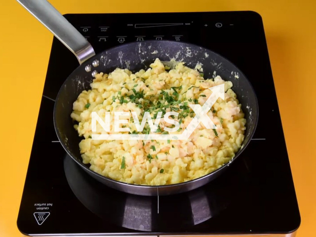 Picture shows egg dumplings with green salad (Eiernockerl), undated. It was considered allegedly Adolf Hitler's favorite dish and appeared in menu of hospital and restaurants in Austria on the Hitler's birthday on April, 20 every year. Note: Photo is a screenshot of video. (Newsflash)