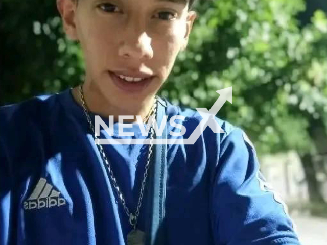 Picture shows Santiago Nicolas Alcocer, 18, undated. His naked, mutilated and burned body with numerous stab wounds was found in Transradio, Buenos Aires, Argentina on Monday, April 17, 2023. Note: Private photo. (Santiago Nicolas/Newsflash)