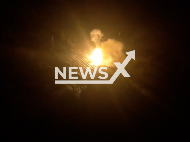 SSO fighters hits the Russian military equipment on the frontlines in Donetsk in Ukraine in undated footage. The footage was released by Command of the Special Operations Forces on Tuesday, Apr. 25, 2023. Note: Picture is screenshot from a video. (@usofcom/Newsflash)