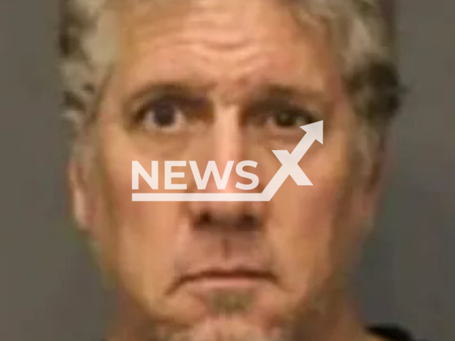 Picture shows Jason Valentine Esparza, 57,  taken in 2023. He was arrested in a Huntington Beach hotel room, California, USA on Friday, April 7, 2023 and accused of attempting to use women to babysit children as young as four and bring the children to hotels so he could molest them. Note: Photo is obtained from the Orange County district attorney's office. (Orange County DA's office/Newsflash)