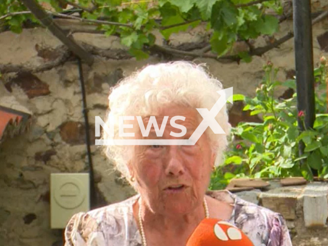 Picture shows Charito, 99, undated.   She  is the head of the 'Abuelas Por Patones' party list for the next municipal and regional elections in Patones, Spain.

 
 Note: Photo is a screenshot from a video. (Newsflash)