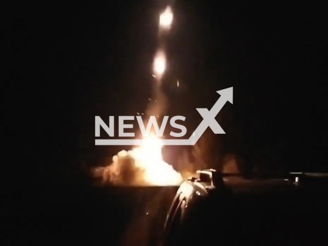 Ukrainian military fire with "Grad" rockets at Russian military positions in Ukraine in undated footage. The footage was released by the 36th separate marine brigade on Thursday, Apr. 27, 2023.
Note: Picture is a screenshot from a video (@36obmp/Newsflash)