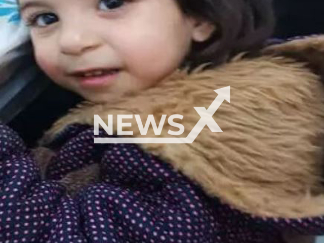 Shirin Jenan, 3, poses in undated photo. She died after falling into a sewage well in Ahvazi, Iran,   on Friday, April 21, 2023.   
 Note: Private photo.  (Newsflash)