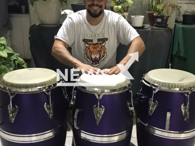 Guilherme Rocha, 37, poses in undated photo. He was killed by his neighbour Lucas Torrezani, 28,  in the entrance of the condominium in Vitoria, Brazil, on Monday, April 17, 2023.
 Note: Private photo.  (Newsflash)