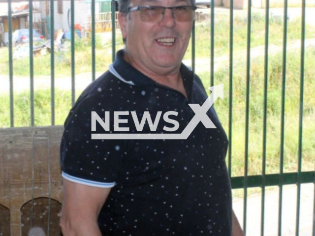 Alberto Ferreira Almeida, 66, poses in undated photo. He was killed along with 2 other people after a a disagreement with the owner of a neighbouring land while flying pigeons, in Setubal, Portugal, on Sunday, April 30, 2023.
 Note: Private photo.  (Newsflash)