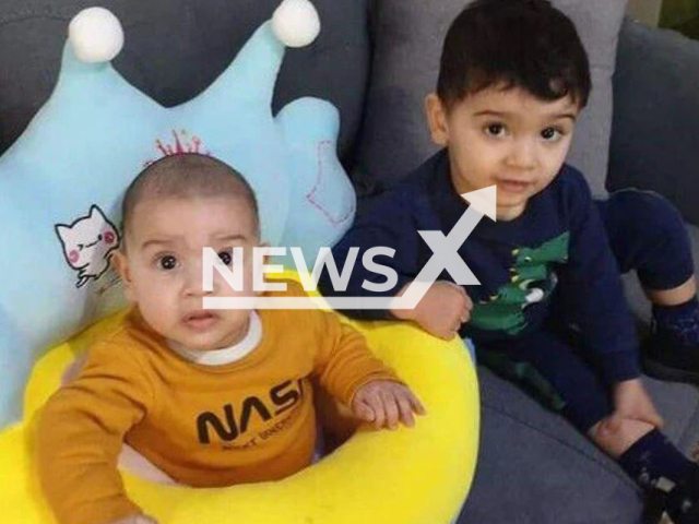 Picture shows Amir and Adam Massaroa, undated. They  were stabbed to death along with their mother Baraa Massaroa in their home by their father, in Tayibe, Israel.  Note: Private photo.  (Newsflash)