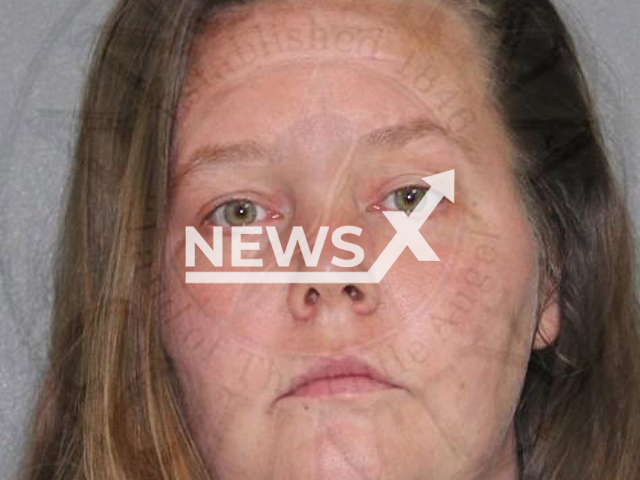 Megan Mae Farr, 27, poses in undated photo. She was arrested after forcing her children to get tattooed and then cutting their skin to try and remove the ink in Angelina County, Texas State, USA. Note: Licensed content. (Angelina County Sheriff's Office/Newsflash)