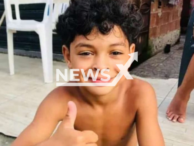 Marcus Vinicius da Silva Melo Junior, 9, poses in undated photo. He died   after being hit by a moving swing in a square in the city of Angra dos Reis, Brazil,  on Saturday, April 29, 2023.  Note: Private photo.  (Newsflash)