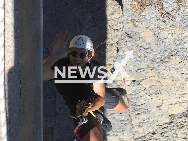 Aaron Delannoy, 24, poses in undated photo. He died in an incident in the Zwevegem  municipality, in the province of West Flanders, Belgium, on Wednesday, April 26, 2023. Note: Private photo. (Newsflash)