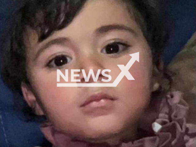 Picture shows Hur Abu Anza, 2, undated. She and her brother Sultan Abu Anza, 4, were fatally injured in the fire in a house in the Bedouin settlement of Tel Sheva in the Negev, Israel, on Sunday, April 30, 2023. Note: Private photo. (Newsflash)