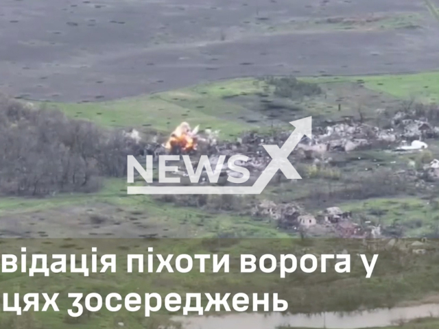 Ukrainian artillery destroys Russian military positions in Ukraine in undated footage. The footage was released by the 28th separate mechanized brigade on Monday, May. 1, 2023.
Note: Picture is a screenshot from a video (@28mechanizedbrigade/Newsflash)