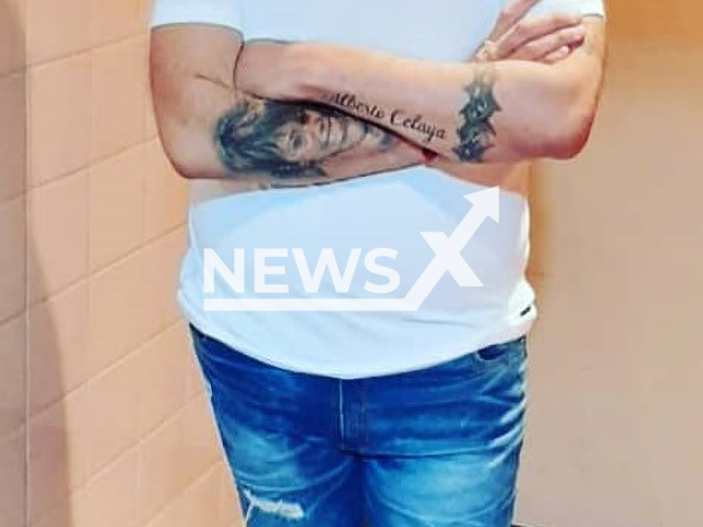 Cristian Lo Surdo from the city of Buenos Aires, Argentina, poses after the weight loss in undated photo. He allegedly lost 100 kilogrammes (220 lbs) in 10 months. Note: Private photo. (@crislosurdo/Newsflash)