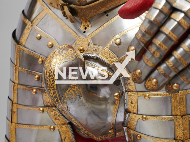 Armour with a special genital codpiece area composed of pieces from a garniture made for Emperor Maximilian II (1527–1576) at the Kunsthistorisches Museum in Austria's capital Vienna. Note: This photo is from a press release. (KHM-Museumsverband/Newsflash)