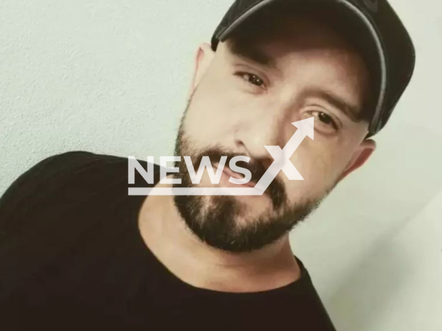 Luiz Fernando Leite, 37, poses in undated photo.   He is accused of killing Naiara Paula da Conceicao Silva, 29,  and attempting  to simulate suicide in Curitiba, Brazil, on April 9, 2023.  
 Note: Private photo.  (Newsflash)