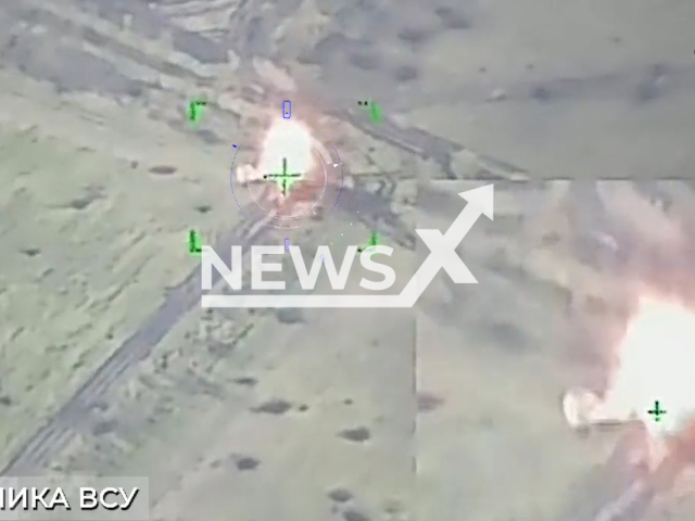 DPR fighters destroy Ukrainian military equipment "Krasnopol" guided projectile near Avdiivka in Ukraine in undated footage. The footage was released by People's Militia of the DPR on Thursday, May. 4, 2023.
Note: Picture is a screenshot from a video (@nm_dnr/Newsflash)