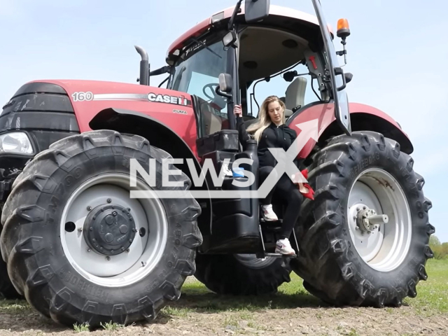 Vedrana Poletar, 26, from Laslovo, Croatia, poses in undated photo. She opened her own farm at the age of 18. Note: Picture is a screenshot from video. (Newsflash)