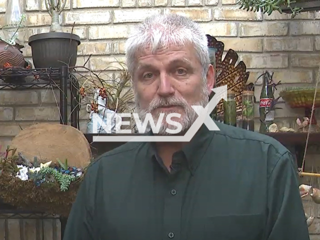 Jay Bowman a gay teacher  who lost his job after distributing rainbow-colored First Capital PRIDE bracelets to students, of Huntington Local High School, in Chillicothe, Ohio,  USA, in March, 2022.
Note: Photo is a screenshot from video. (Newsflash)