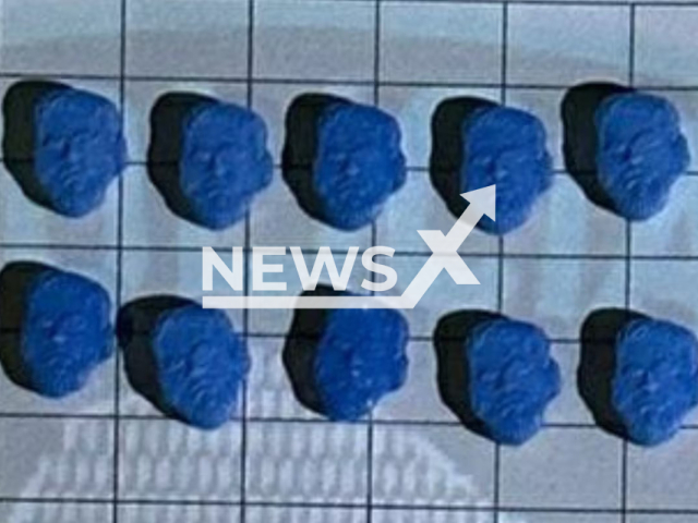 Photo shows ecstasy pills seized by police in Puerto Madero, Buenos Aires, Argentina, undated. The pills reportedly resembled the face of Lionel Messi. Note: Picture is private (Policia de la Ciudad/Newsflash)