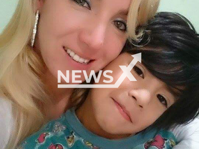 Army Corporal Jesica Lucia Hoffman (left) who was murdered in November 2018 in her house in Villa Trujui, Moreno, in a photo with a child )right). You might consider blurring the photo of the child. Note: Private photo(Newsflash).