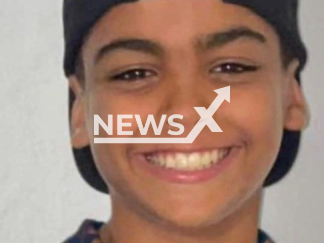 Photo shows Arthur Moreira Goncalves, 13, undated. He was reportedly killed by an exploding bullet at his home in Recreio dos Bandeirantes, West Zone of Rio de Janeiro, Brazil. Note: Picture is private (Arthur Moreira Goncalves/Newsflash)