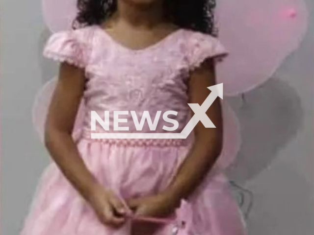 The five-year-old girl that was shot in Barra do Ceara in Fortaleza, Brazil, poses in an undated photo. The little girl was shot dead during a shootout on Saturday, May 6, 2023. Note: Private photo. (Newsflash)