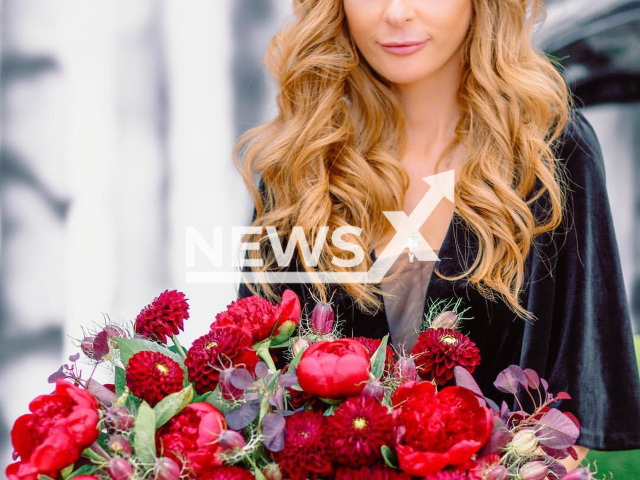 Picture shows Larisa Preobrazhenskaya, 48, Russian artist decorator of fancy events and celebrity's parties, undated. Her burned body was found near her car in Moscow, Russia on Saturday, May 6, 2023. Note: Private photo. (Larisa Preobrazhenskaya/Newsflash)