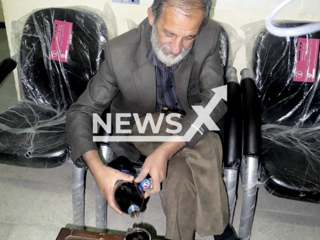 Photo shows Gholamreza Ardeshiri, undated. Gholamreza Ardeshiri, an Iranian man, allegedly does not eat anything and only drinks soft drinks for years. Note: Picture is private (Newsflash)