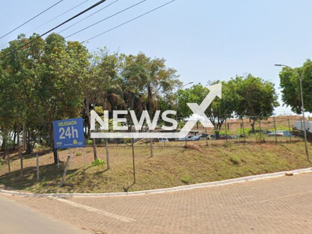 Picture shows the 18th Police Station, in Brazlandia, Brazil.  Maria Cristiana de Lima, 42, was taken here after she poured   hot liquid over her husband's body, 45, while he was sleeping, next to their son, 3, on Monday, May 8, 2023.
Note: Photo is a screenshot from Google Maps. (Google Maps/Newsflash)